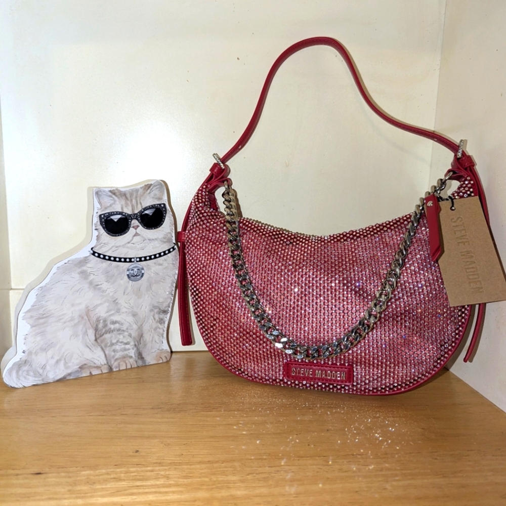 Steve Madden Sparkling Red Dreamin Bag Multi